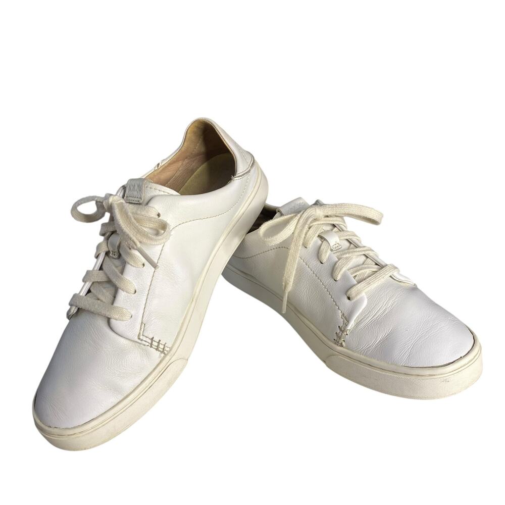 OluKai Pehuea Lī 'Ili Women's White Leather Sneakers Size 9.5 Golf Outdoors